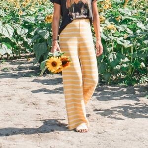 Zara Knit Wide Leg Pant Small